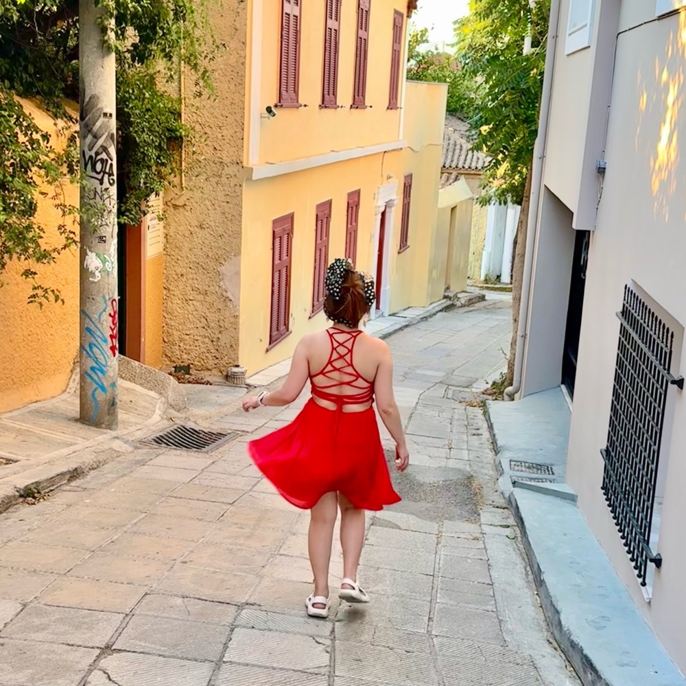 LULU’s red mini dress